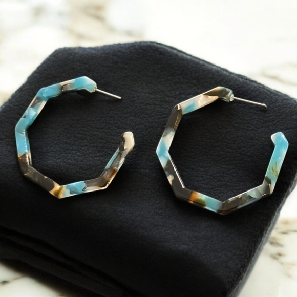 Blossom Boutique Jewelry - 2 LEFT! Colorful Acrylic Hoop Earrings